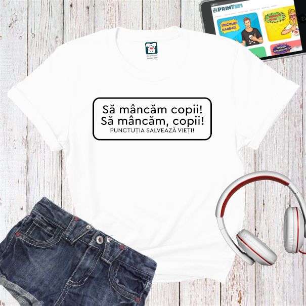 Tricou damă - Punctuația salvează vieți