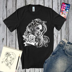 Tricou bărbat - Portret în tonuri de gri