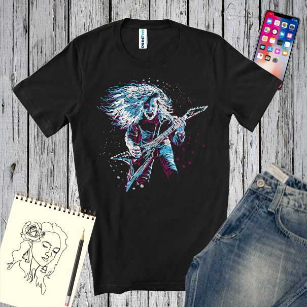 Tricou bărbat - Chitarist Rock