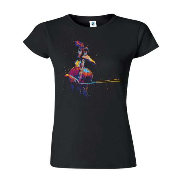 Tricou damă - Violoncelist