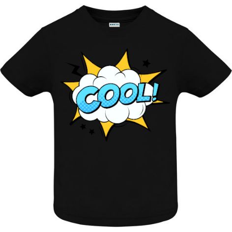 Tricou copii - Comic Cool, 100% bumbac imprimat digital cu o exclamație desprinsă din benzile desenate Tricou copii - Comic Cool