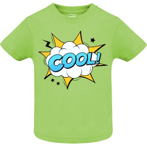 Tricou copii - Comic Cool, 100% bumbac imprimat digital cu o exclamație desprinsă din benzile desenate Tricou copii - Comic Cool