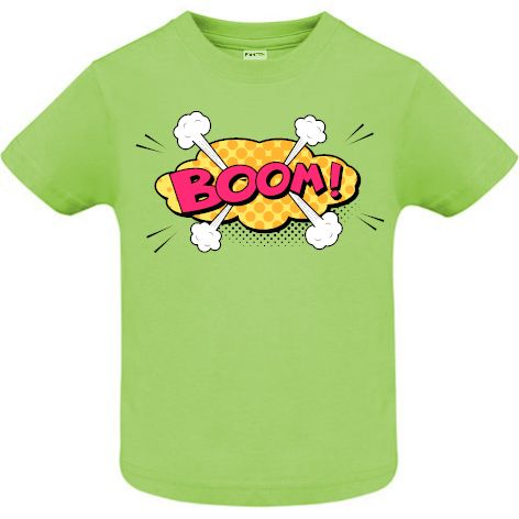 Tricou copii - Comic Boom!, 100% bumbac diverse culori, imprimat digital cu o exclamație desprinsă din benzile desenate. Tricou copii - Comic Boom!
