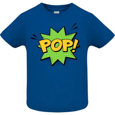 Tricou copii - Comic POP!, 100% bumbac diverse culori, imprimat digital cu o exclamație desprinsă din benzile desenate. Tricou copii - Comic POP!
