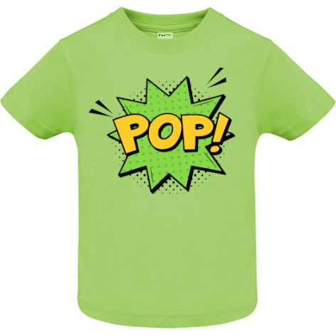 Tricou copii - Comic POP!, 100% bumbac diverse culori, imprimat digital cu o exclamație desprinsă din benzile desenate. Tricou copii - Comic POP!