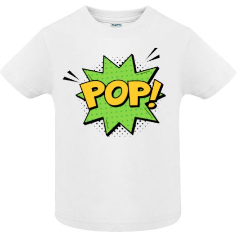 Tricou copii - Comic POP!, 100% bumbac diverse culori, imprimat digital cu o exclamație desprinsă din benzile desenate. Tricou copii - Comic POP!