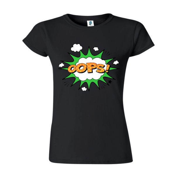 Tricou damă - Comic OOPS!