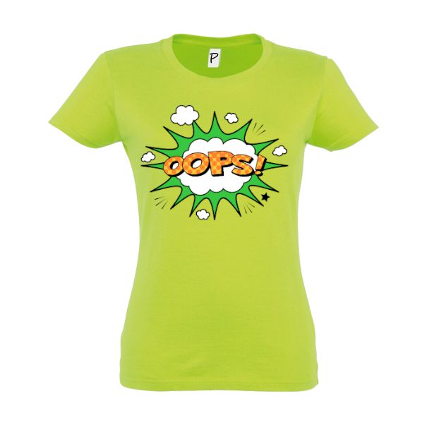 Tricou damă - Comic OOPS!