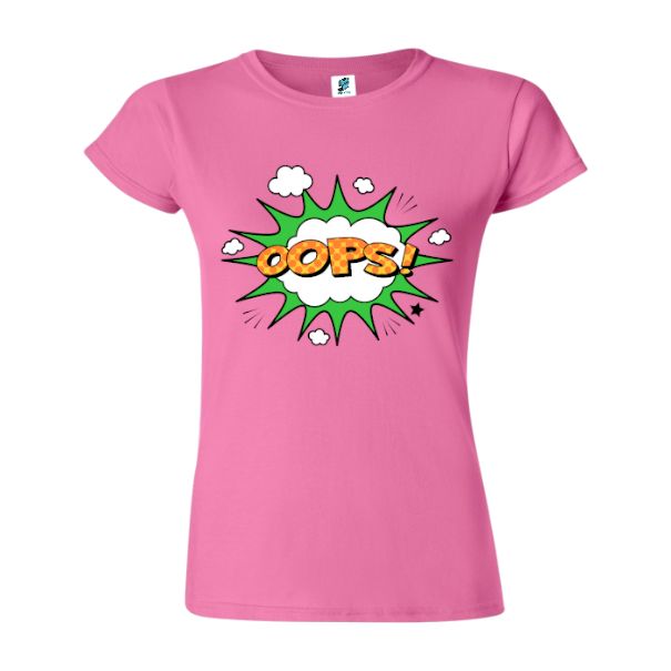 Tricou damă - Comic OOPS!