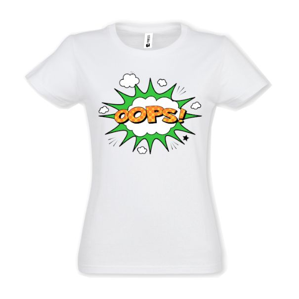Tricou damă - Comic OOPS!