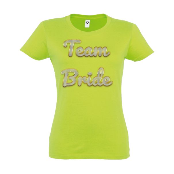 Tricou damă din bumbac- Team Bride II - pentru toți membrii importanți implicați în distracție din partea miresei Tricou damă - Team Bride II