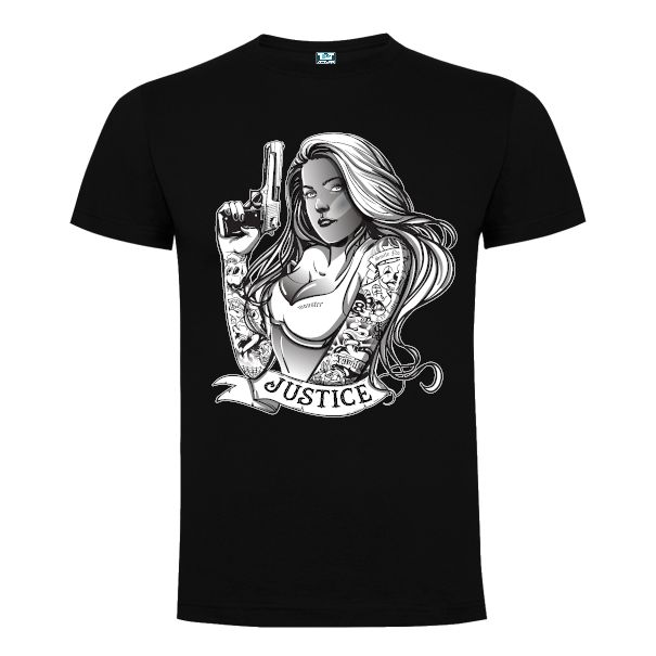 Tricou bărbat - Justice Gangsta Girl