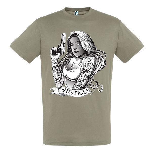 Tricou bărbat - Justice Gangsta Girl