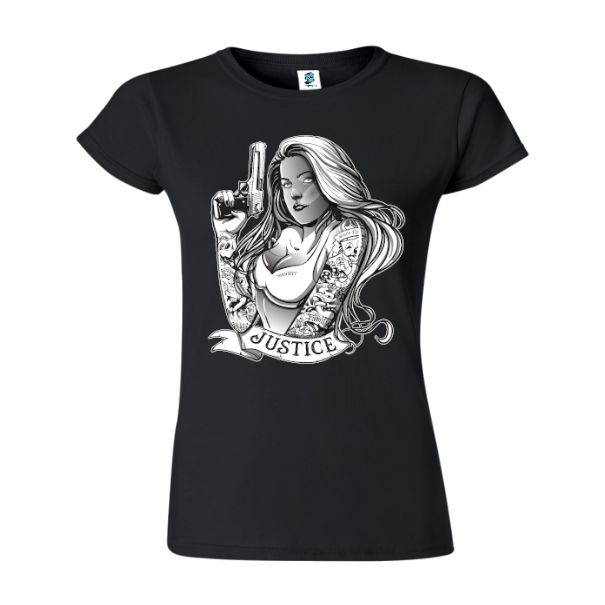 Tricou damă - Justice Gangsta Girl