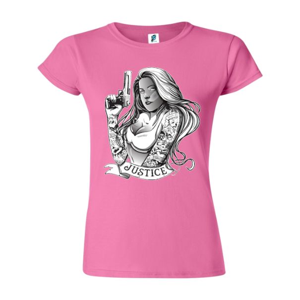 Tricou damă - Justice Gangsta Girl