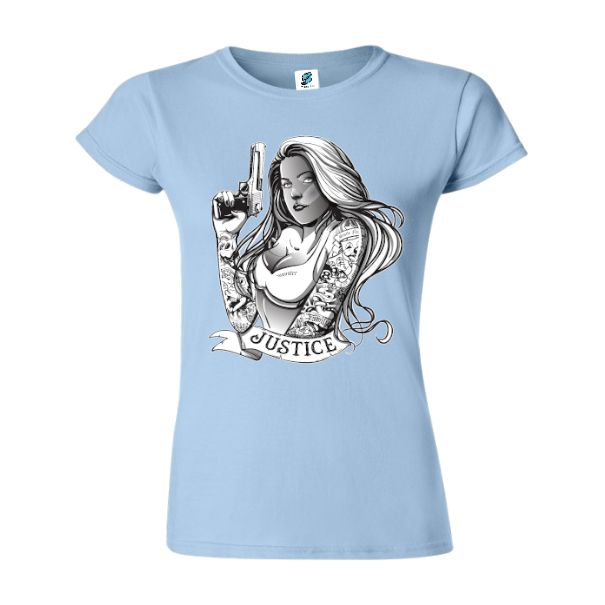 Tricou damă - Justice Gangsta Girl