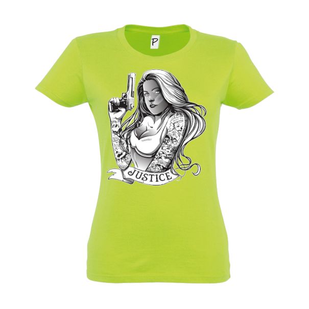 Tricou damă - Justice Gangsta Girl