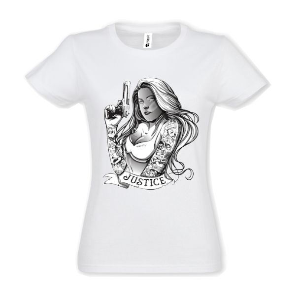 Tricou damă - Justice Gangsta Girl