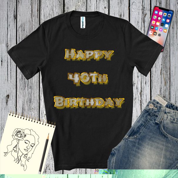 Tricou bărbat - Happy 40th Birthday