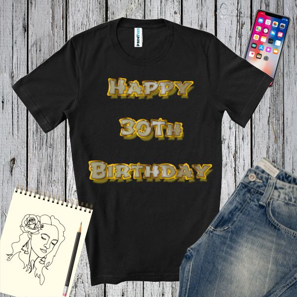 Tricou bărbat - Happy 30th Birthday