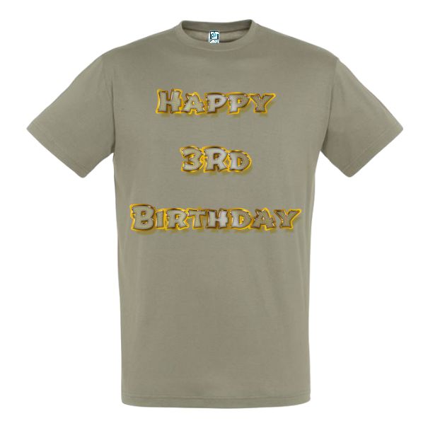 Tricou bărbat - Happy 3rd Birthday
