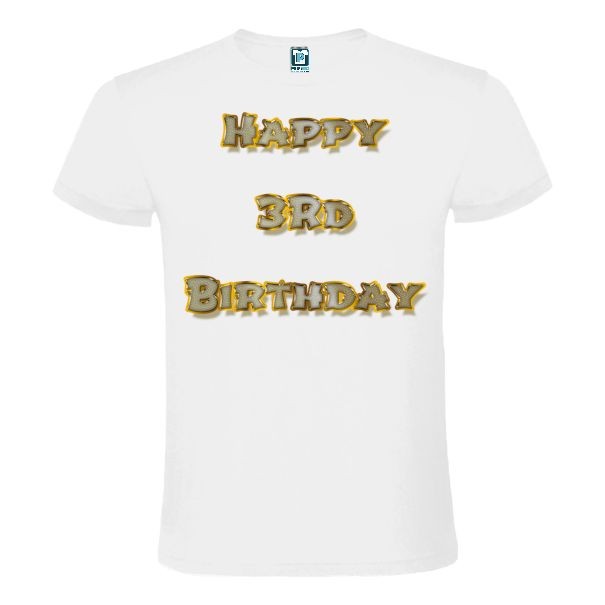 Tricou bărbat - Happy 3rd Birthday