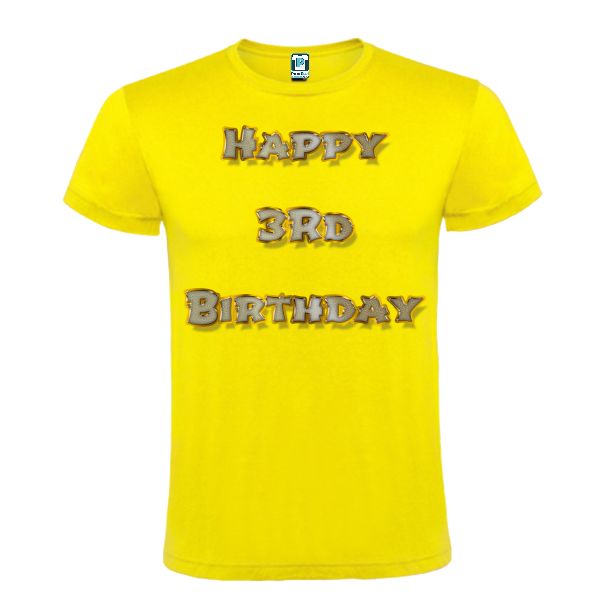 Tricou bărbat - Happy 3rd Birthday