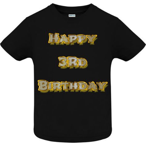 Tricou copii - Happy 3rd Birthday
