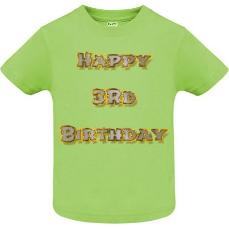 Tricou copii - Happy 3rd Birthday