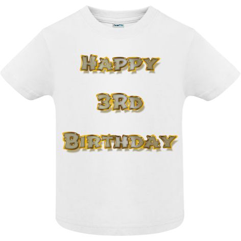 Tricou copii - Happy 3rd Birthday