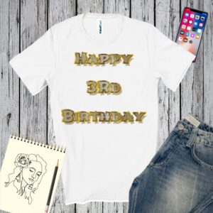 Tricou bărbat - Happy 3rd Birthday