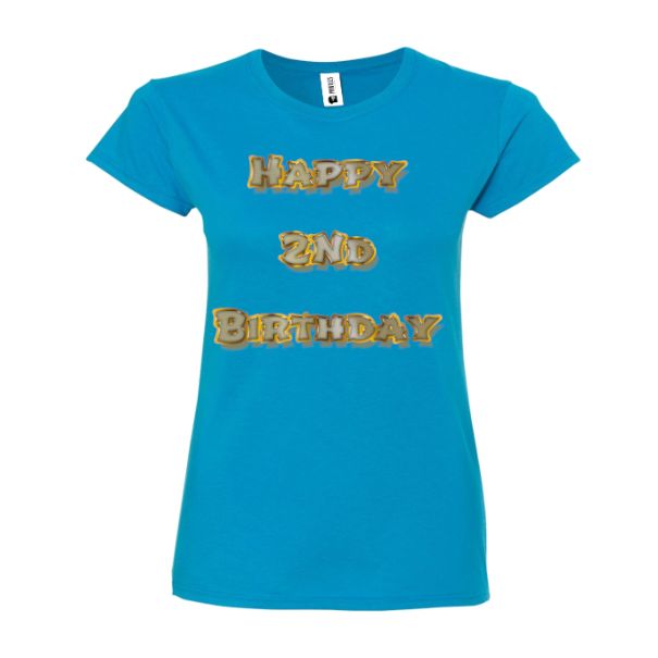 Tricou damă - Happy 2nd Birthday