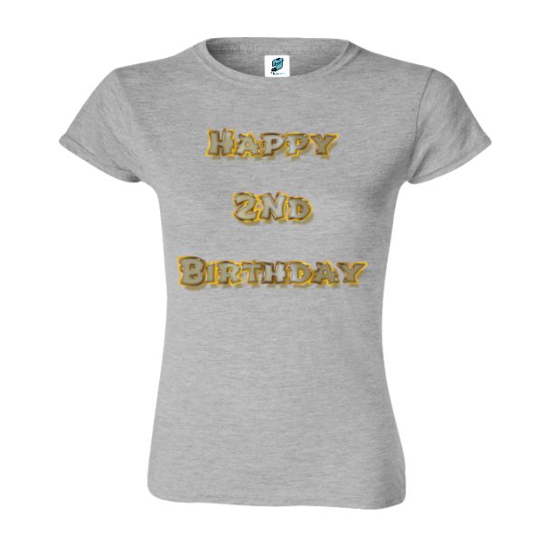 Tricou damă - Happy 2nd Birthday