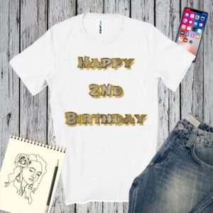 Tricou bărbați - Happy 2nd Birthday