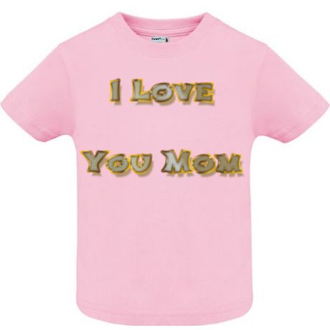 Tricou copii - I Love You Mom