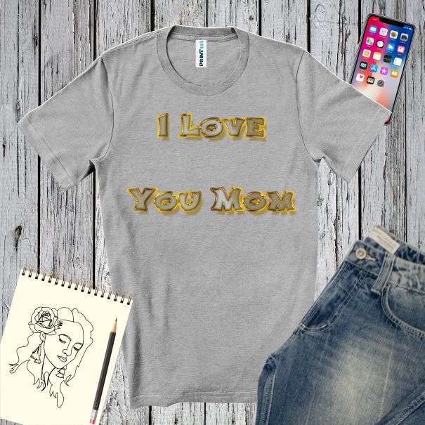 Tricou bărbat - I Love You Mom