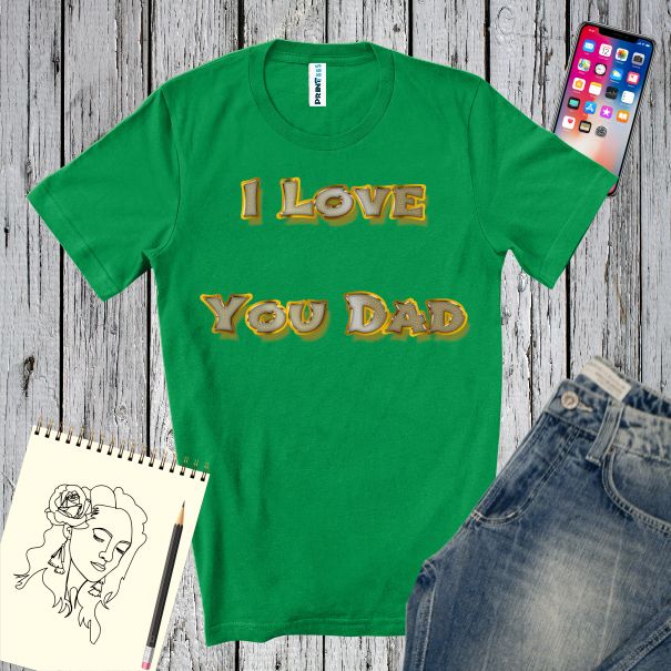Tricou bărbat - I love You Dad