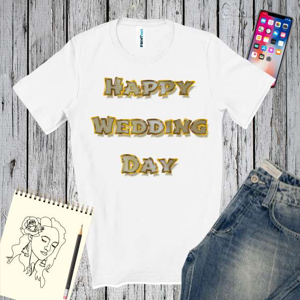 Tricou bărbat - Happy Wedding Day