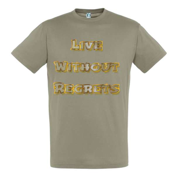 Tricou bărbat - Live Without Regrets
