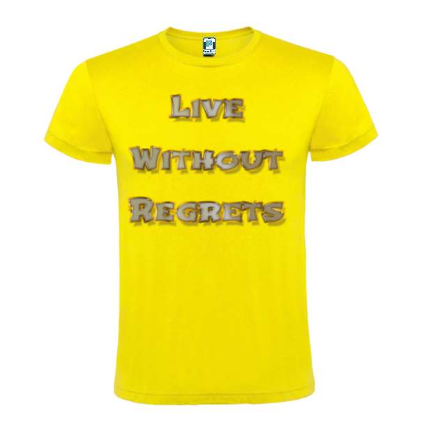 Tricou bărbat - Live Without Regrets