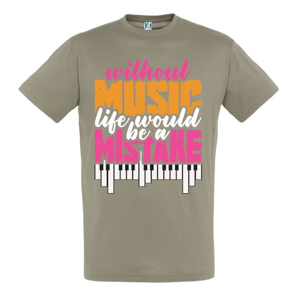 Tricou bărbat - Without Music
