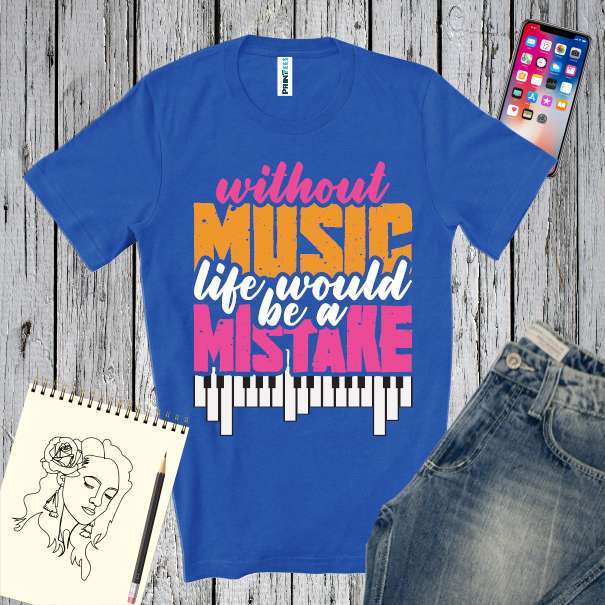 Tricou bărbat - Without Music