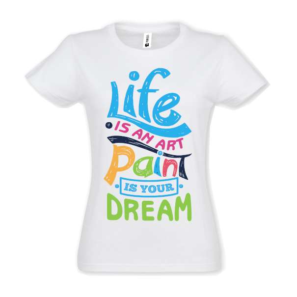 Tricou damă - Art paint life