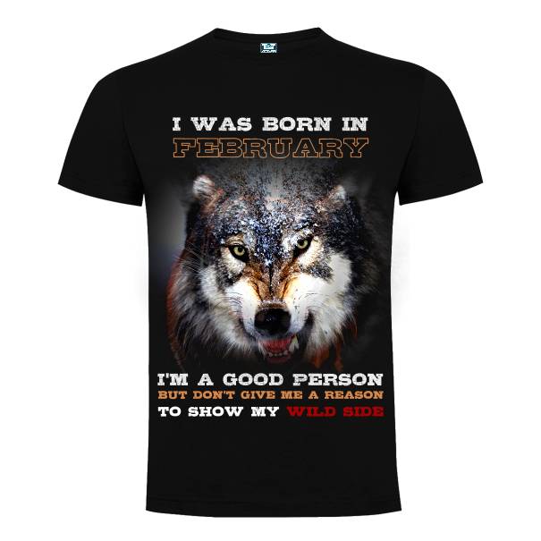 Tricou bărbat - Born wild in February