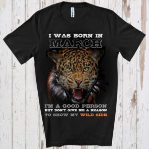 Tricou bărbat - Born wild in March