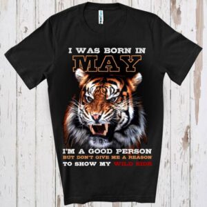 Tricou bărbat - Born wild in May