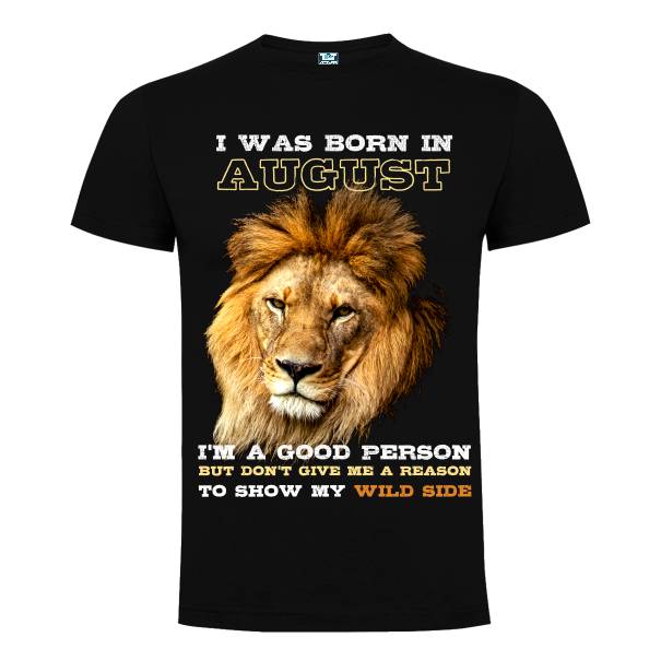 Tricou bărbat - Born wild in August