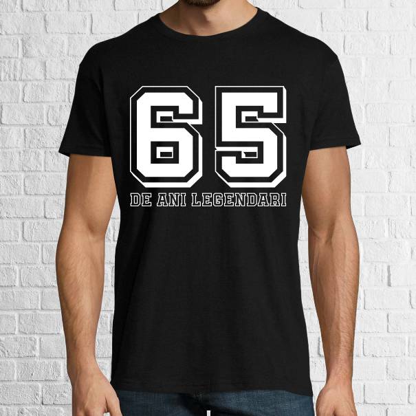 Tricou bărbat - 65 de ani legendari, ca să te remarci la propria aniversare Tricou bărbat - 65 de ani legendari