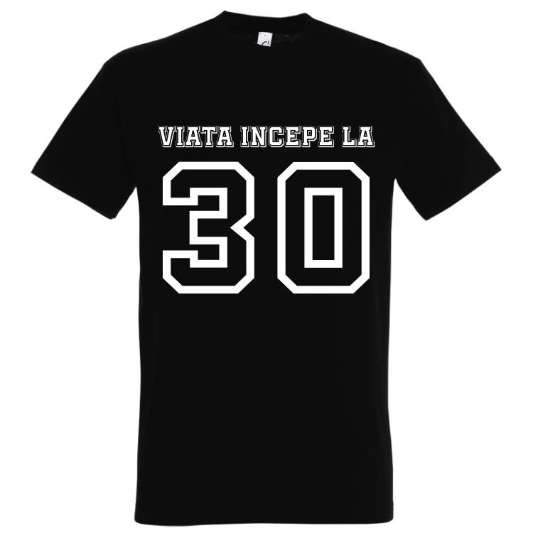 Tricou bărbat - Viața începe la 30