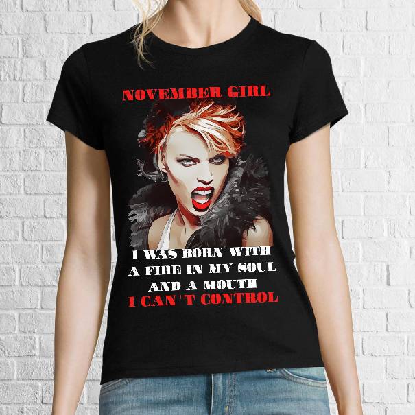 Tricou negru damă - November Girl